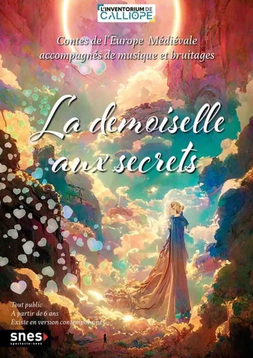 Jeune femme rêveuse devant des nuages 